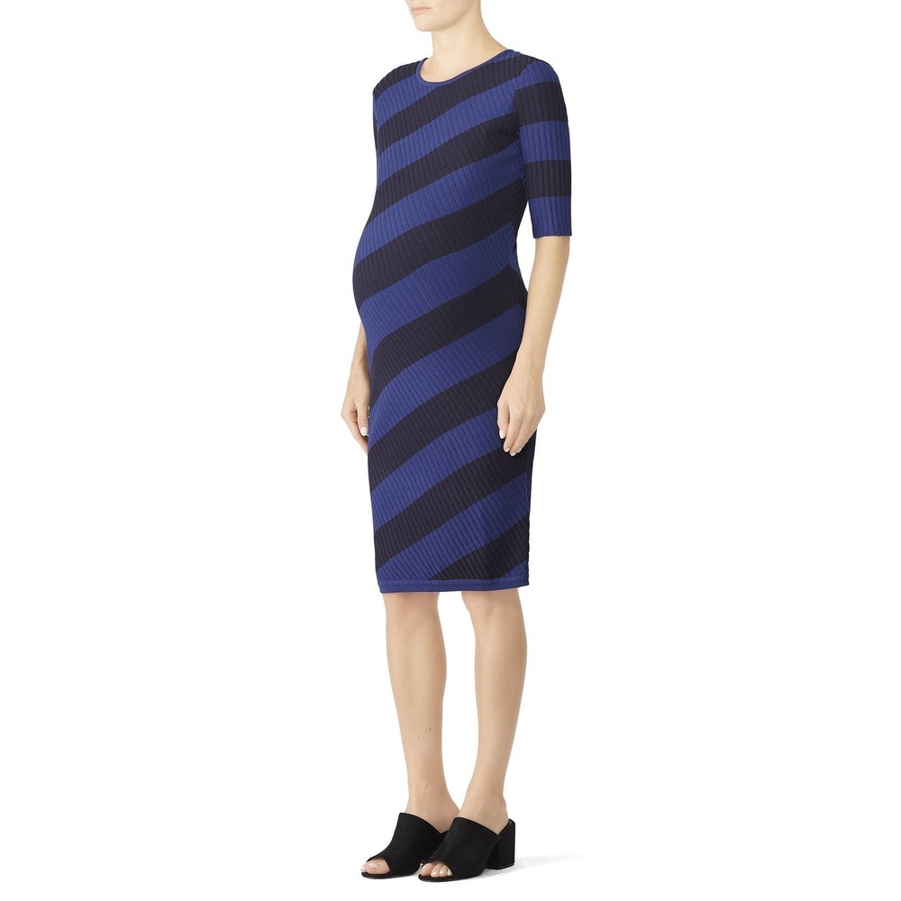 A Pea in the Pod Rib Knit Maternity Dress